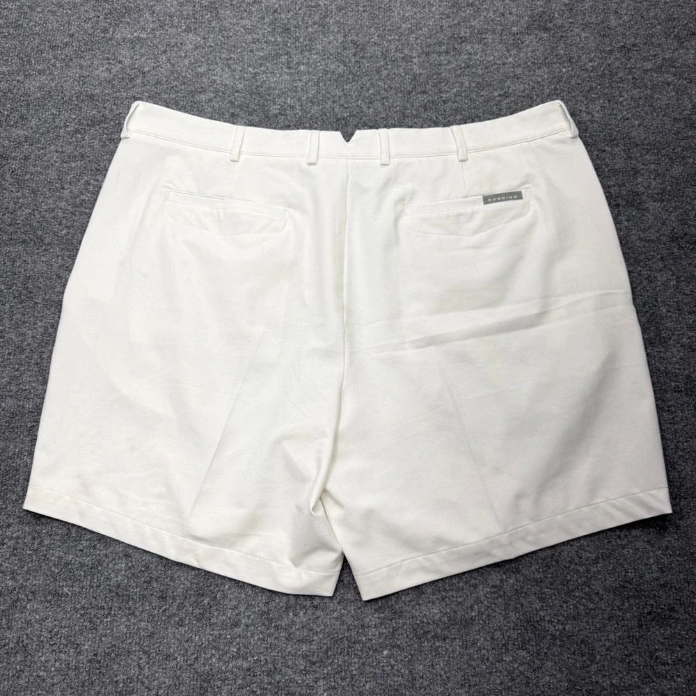 Dunning Golf Mens White Performance Stretch Flat Front Shorts Size 42
